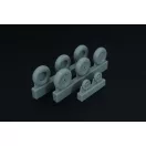Brengun Spitfire 3 spoke wheels set (3 types of tires) 1:48 (BRL48096)