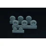   Brengun Spitfire 4 spoke wheels set (3 types of tires) 1:48 (BRL48097)