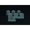 Brengun Spitfire 4 spoke wheels set (3 types of tires) 1:48 (BRL48097)