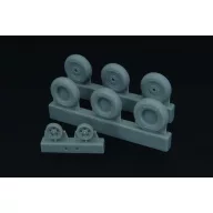   Brengun Spitfire 5 spoke wheels set (3 types of tires) 1:48 (BRL48098)