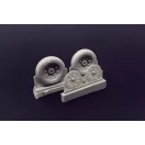 Brengun F4U Corsair Block Thread Wheels set 1:48 (BRL48114)