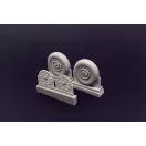 Brengun F4U Corsair Block Thread Wheels set 1:48 (BRL48114)