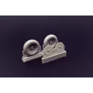 Brengun F4U Corsair Ribbed Thread Wheels set 1:48 (BRL48115)