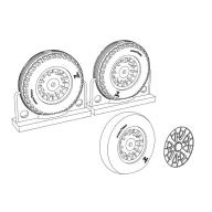   Brengun F4U Corsair Ribbed-Diamond Thread Wheels set 1:48 (BRL48116)