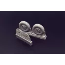 Brengun F4U Corsair Ribbed-Diamond Thread Wheels set 1:48 (BRL48116)