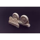 Brengun F4U Corsair Cross Thread Wheels set 1:48 (BRL48117)