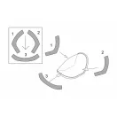 Brengun Me P1103 rocket fighter canopy mask (Brengun kit) 1:48 (BRL48120)