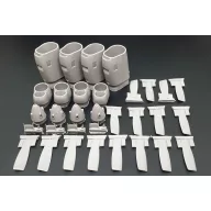 Brengun C-130 E-H engine set (Italeri kit) 1:48 (BRL48125)