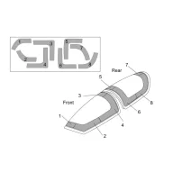   Brengun DG-1000S Glider Canopy mask (BRENGUN kit) 1:48 (BRL48146)