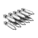 Brengun US GP 100lb AN-M30A1 bombs (10pcs) 1:48 (BRL48165)