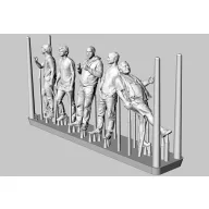   Brengun Aeroclub members-5 figures (3D print) 1:48 (BRL48188)