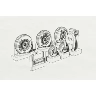 Brengun AV8B Wheels (Hasegawa kit) 1:72 (BRL72185)