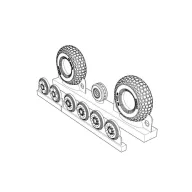 Brengun DH 98 Mosquito wheels block thread 1:72 (BRL72207)