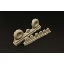 Brengun DH 98 Mosquito wheels block thread 1:72 (BRL72207)