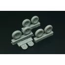 Brengun P-47N Wheels (3 type of pattern) 1:72 (BRL72214)