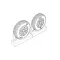 Brengun F4U Corsair Diamond Thread Wheels set 1:72 (BRL72217)