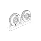 Brengun F4U Corsair Block Thread Wheels set 1:72 (BRL72218)