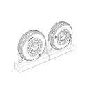 Brengun F4U Corsair Ribbed-Diamond Thread Wheels set 1:72 (BRL72220)
