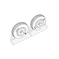   Brengun F4U Corsair Late Ribbed Thread (late '50s) Wheels set 1:72 (BRL72222)