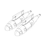 Brengun Refueling pod KC-130J (2pcs) 1:72 (BRL72223)