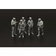   Brengun Aeroclub members-5 figures (3D print) 1:72 (BRL72302)