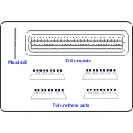   CMK Schrauben mit Muttern, 2mm, 44 St. mit Bohrer 1,4 mm  (129-006)