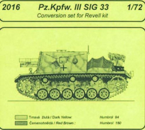 CMK Pz.Kpfw. III SIG 33 - conversion set für Revell Bausatz  (129-2016)
