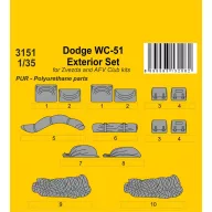   CMK Dodge WC-51 Stowage and Seat Cushions / for Zvezda and other kits 1:35 (129-3151)