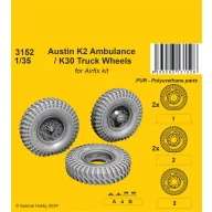   CMK Austin K2 Ambulance / K30 Truck Wheels / for Airfix kits 1:35 (129-3152)