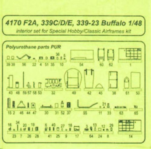CMK Buffalo F2A-1/2/3 interior  (129-4170)