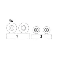 CMK TSR-2 Wheels Set für Airfix Bausatz  (129-4229)