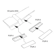 CMK Martin B-57B Landing flaps for Airfix 1:48 (129-4236)