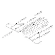 CMK JAS-39C Gripen-Correction Wing racks 1:48 (129-4304)