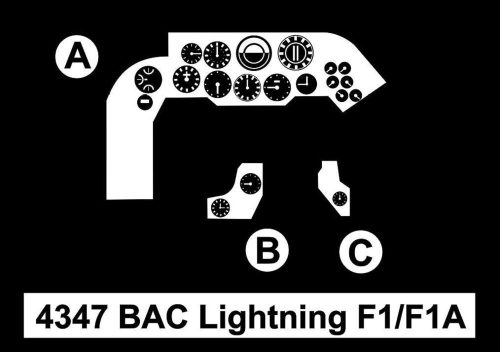 CMK BAC Lightning F1/F1A -Cockpit Set 1:48 (129-4347)