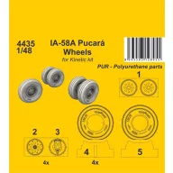 CMK IA-58A Pucara Wheels (Kinetic kit) 1:48 (129-4435)