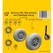 CMK Beaufort Mk.I Mainwheels and Tailwheel w/Leg 1:48 (129-4456)