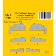 CMK TBF-3/TBM-3 Avenger Control Surfaces 1:48 (129-4471)