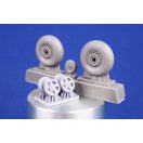 CMK Fairey Barracuda Wheels for Trumpeter 1:48 (129-4505)