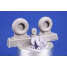 CMK Fairey Barracuda Wheels for Trumpeter 1:48 (129-4505)