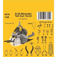 CMK B-26 Marauder Tail Gun Turret for ICM 1:48 (129-4516)