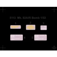   CMK Mk.82AIR BSU49B Bomb (Air Inflatable Ret Retarder)(2 pcs) 1:32 (129-5113)
