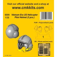   CMK Vietnam Era US Helicopter Pilot Helmet (2 pcs.) 1:35 (129-6009)
