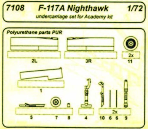 CMK F 117A Undercarriage  (129-7108)