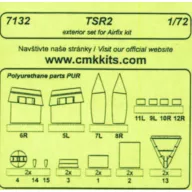 CMK TSR 2 -  exterior set für Airfix Bausatz  (129-7132)