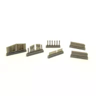   CMK P-40-Undercarriage Set(contains wheel structure and Canvas covers) 1:72 (129-7389)