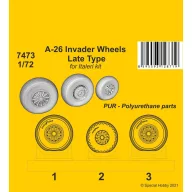   CMK A-26 Invader Wheels Late Type / for Italeri kit 1:72 (129-7473)