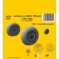 CMK Junkers Ju 88A/C Wheels Late Type 1:72 (129-7479)
