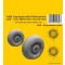 CMK Beufighter Mk.I/VI Mainwheels - Early Wheel Hub / Smooth Tyre 1:72 (129-7480)