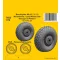 CMK Beaufighter Mk.VI/X/21 Mainwheels - Late Wheel Disk / Hexagonal Tread Pattern 1:72 (129-7483)