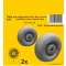 CMK Beaufighter Mk.VI/X/21 Mainwheels - Late Wheel Disk / Smooth Tyre 1:72 (129-7484)